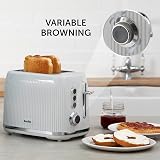 Breville Bold 2 Slice Toaster Grey Silver Chrome High Lift Wide Slots VTR002 view 4