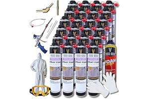 Vega Bond SF001 24-Packs with Set, Premium Single Component, Self Expanding, Purplecoat Closed Cell Insulation Spray Foam, 29