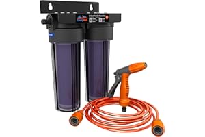 Clearly MaD Deionized Spot-Free Car Wash Rinse Plus System Unit, Spotless Water Deionizer for Car Washing, RV, and Motorcycle, with Hose