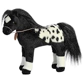 Aurora Breyer Showstoppers 11" Black Appaloosa Exquisite Stuffed Animal | Lifelike horse details inspired by majestic breeds