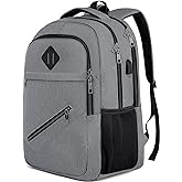Backpack for Men and Women, School Backpacks for Teen Boys & Girls, Student Bookbag Fits 15.6 Inch Laptop with USB Charging Port, Water Resistant Travel Backpack, Sturdy Anti Theft Computer Bag Gifts