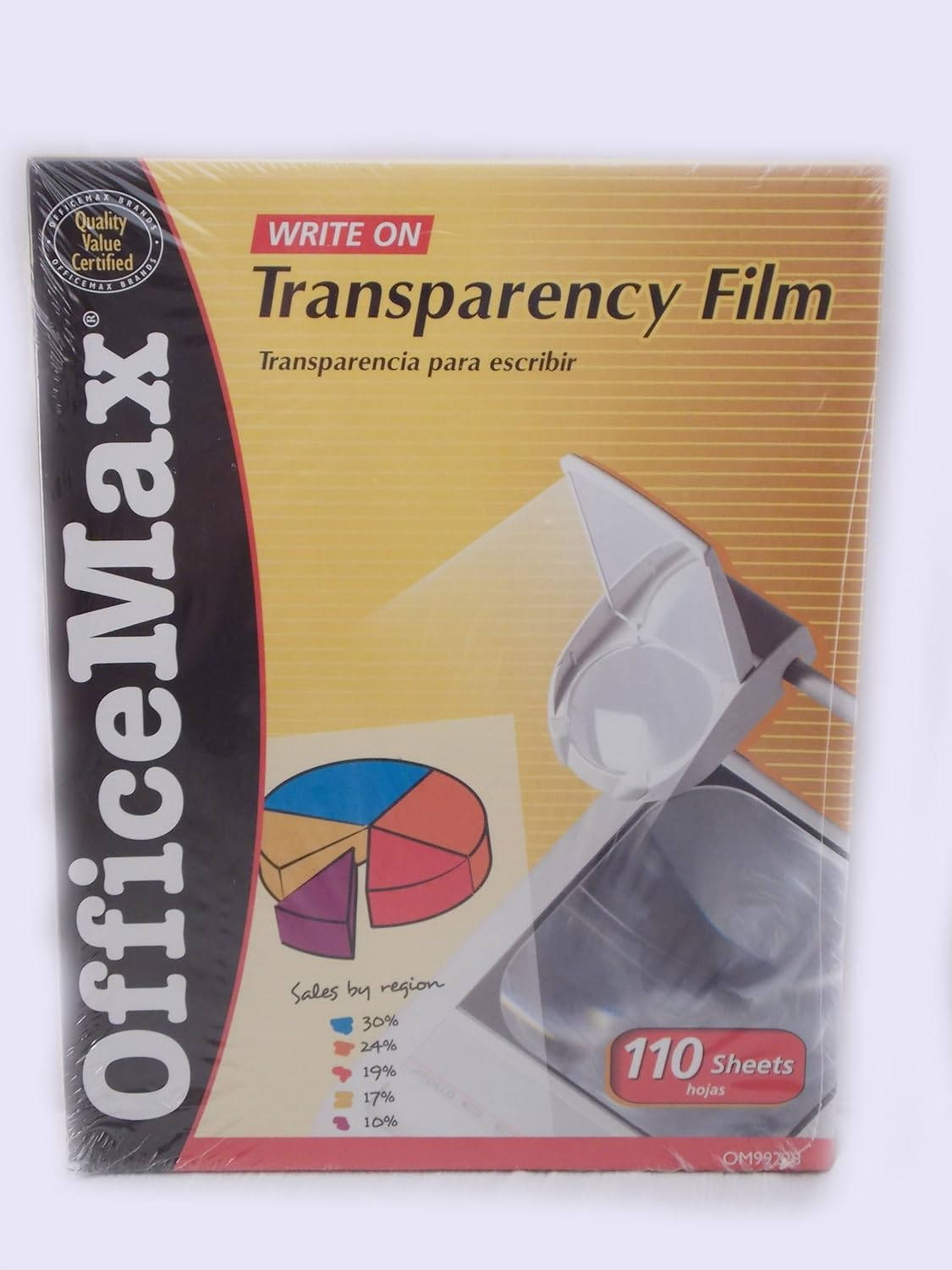 Office Max Write on Transparency Film 110 Sheets Office