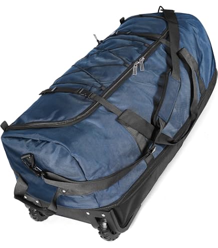 Amazon.com | Samsonite Ripstop Wheeled Rolling Duffel Bag, Blue