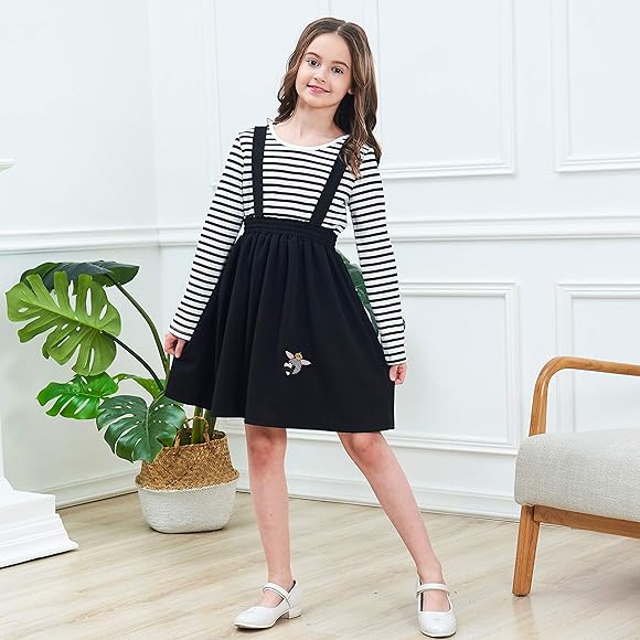 suspender dress for girl