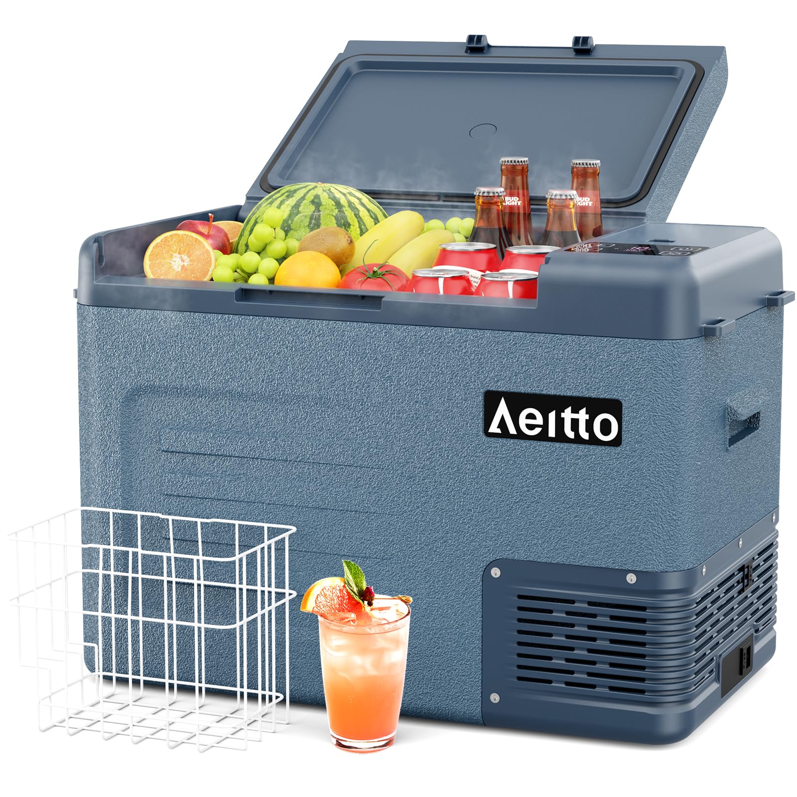 Photo 1 of Aeitto 12 Volt Car Refrigerator 30Quart Car Fridge Freezer Electric Cooler Portable Cooler 12V Fridge RV Refrigerator -4?-68? Temp Control 12/24V DC & 100-240V AC for Travel, Camping, RV, Road
