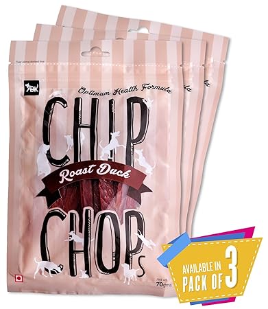 Chip Chops Dog Treat,210g(Roast Duck Strips) (Pack of 3)