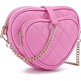 lola mae Heart Shape Crossbody Bag Zip Around Shoulder Handbag