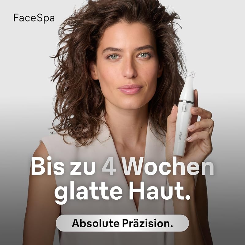 Gesichtsepilierer Damen FaceSpa, Wasserdicht, SE851V, Weiß/Bronze