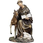 Joseph's Studio by Roman - St. Francis Figure, for 10" Scale Renaissance Collection, 8.5" H, Resin and Stone, Religious Gift, Decoration, Collection, Durable, Long Lasting
