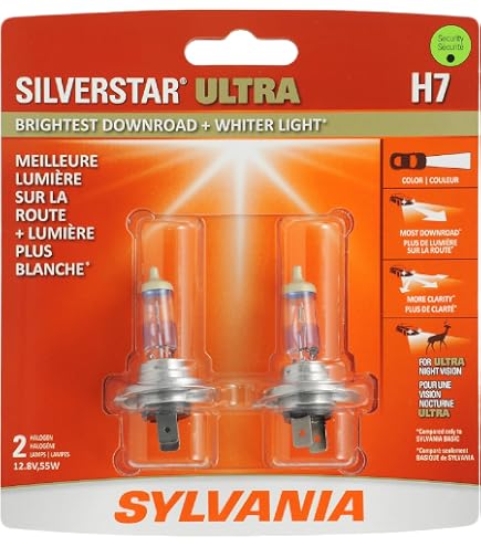 Sylvania H7 LED Headlight Bulbs 2-Pack - 6000K Cool White, Direct Replacement With Cooling Fan