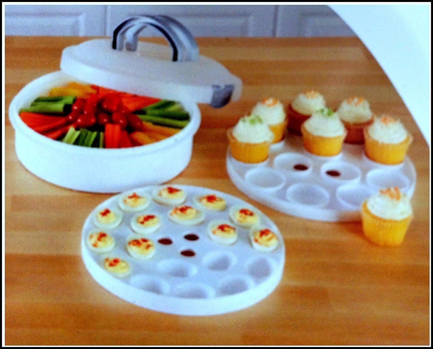 Mainstays 3in1 Round Cupcake Egg & Food Carrier Container Amazon.co
