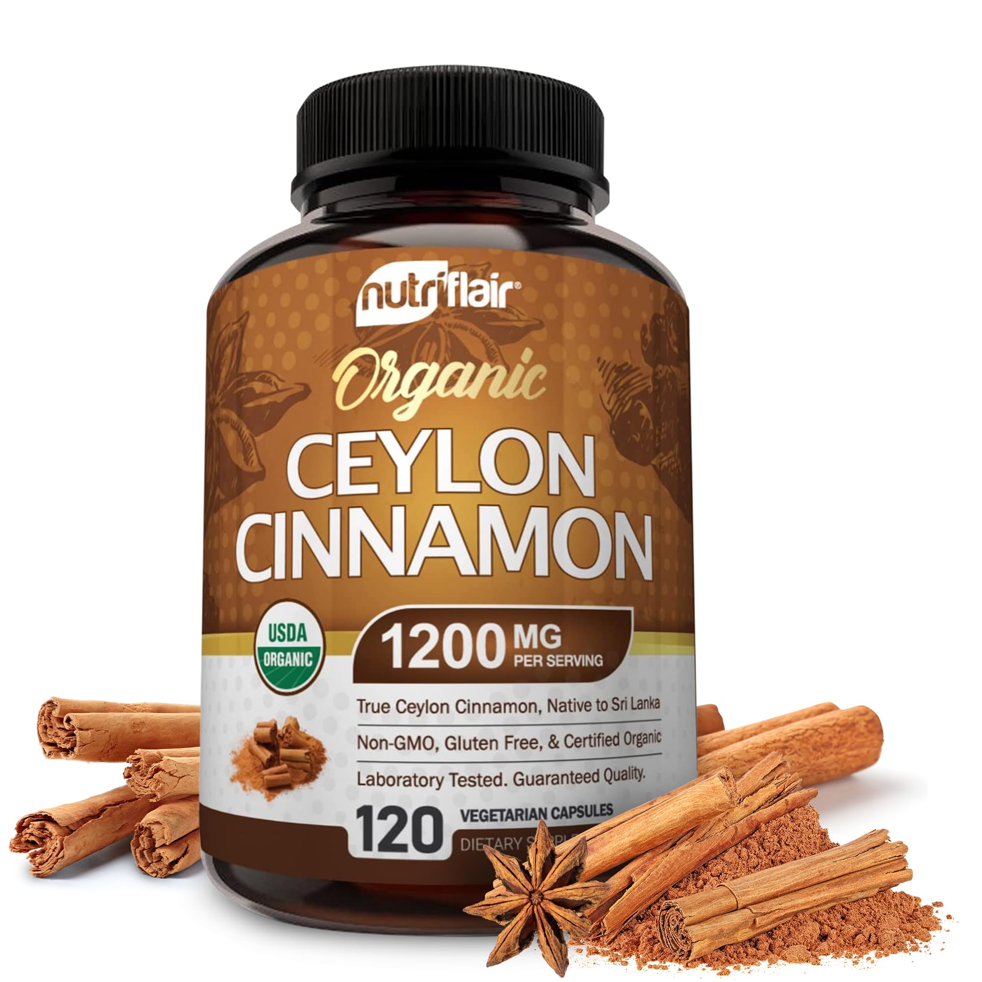 NutriFlair Organic Ceylon Cinnamon