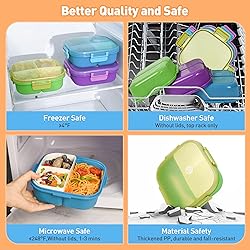 AGREON Bento Lunch Box for Kids & Adults, Green