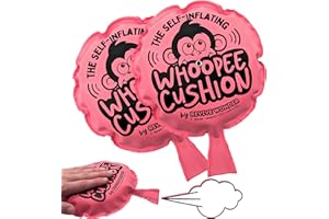 Revive Wonder Self Inflating Whoopee Cushions | 2 Pack, 6 Inch Diameter | Original Prank Rubber Whoopie Cushions | Classic Woopie Cushion, Fart Bag, Party Accessory
