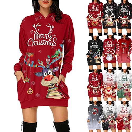 Christmas Jumper 2025 Christmas Onesies Hoodies for Women UK Oversized Party Clothes for Women Hooded Blanket Party wear Hoodie Blanket Xmas Jumper Womens Hooded Blankets Womens Oversized Hoodie