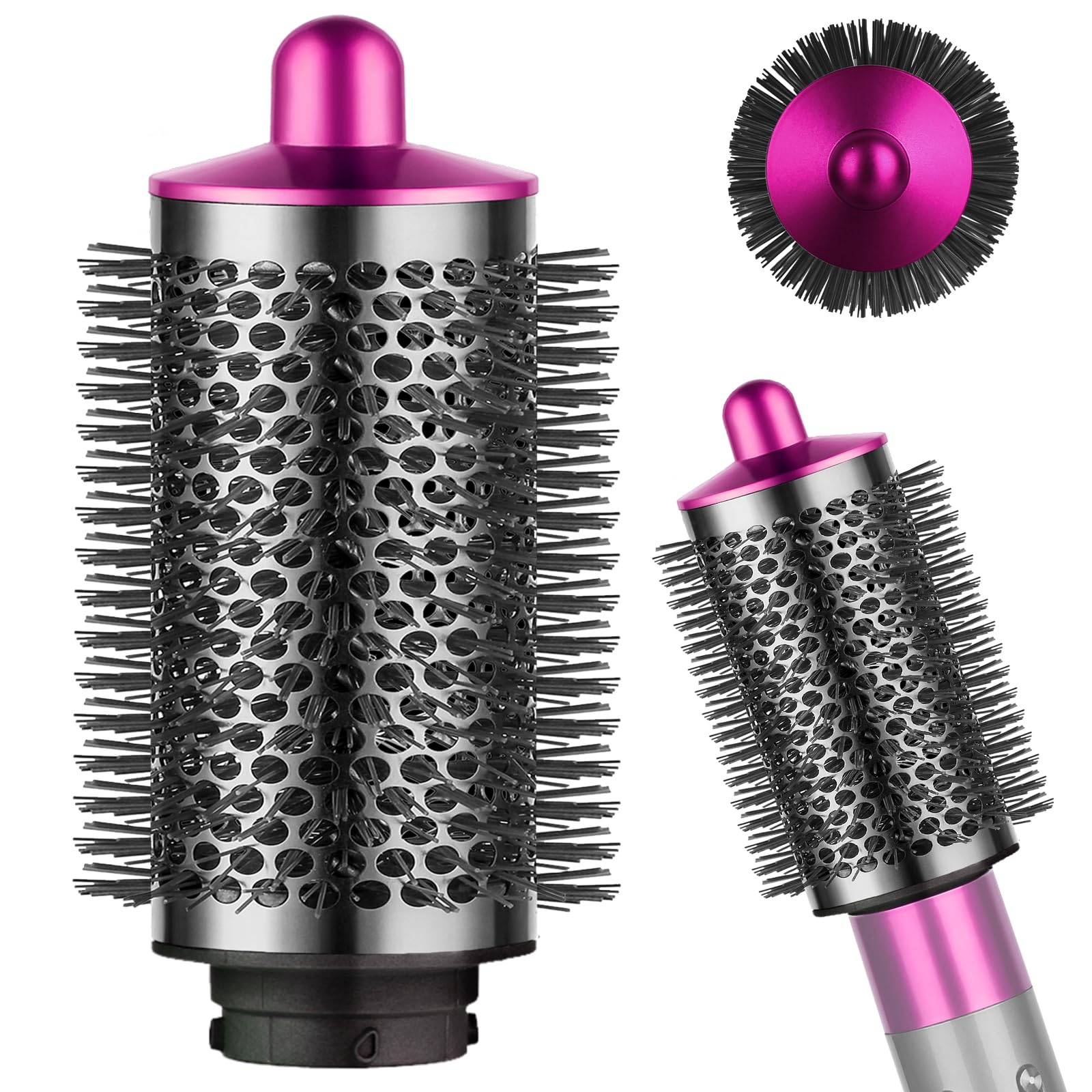 YTCHYYSK Large Round Volumizing Brush Compatible with Dyson Airwrap HS01/05/08 Hair Styler Limp Flat Hair Volumizer Attachment Tool, Rose