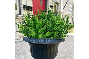 Yastouay 22 Bundles Artificial Flowers for Outdoors, Fake Outdoor Flowers UV Resistant, Faux Plastic Greenery Plants for Outdoor Front Porch Hanging Garden Window Box Farmhouse Home Indoor Decor