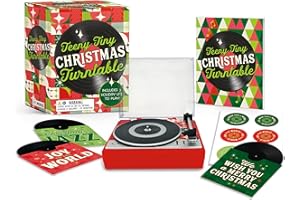 Teeny-Tiny Christmas Turntable: Includes 3 Holiday LPs to Play!