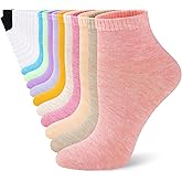 LITERRA 30 Pairs Women's Ankle Socks - Breathable Athletic Casual Socks, Size 5-10/10-13 Bulk Pack