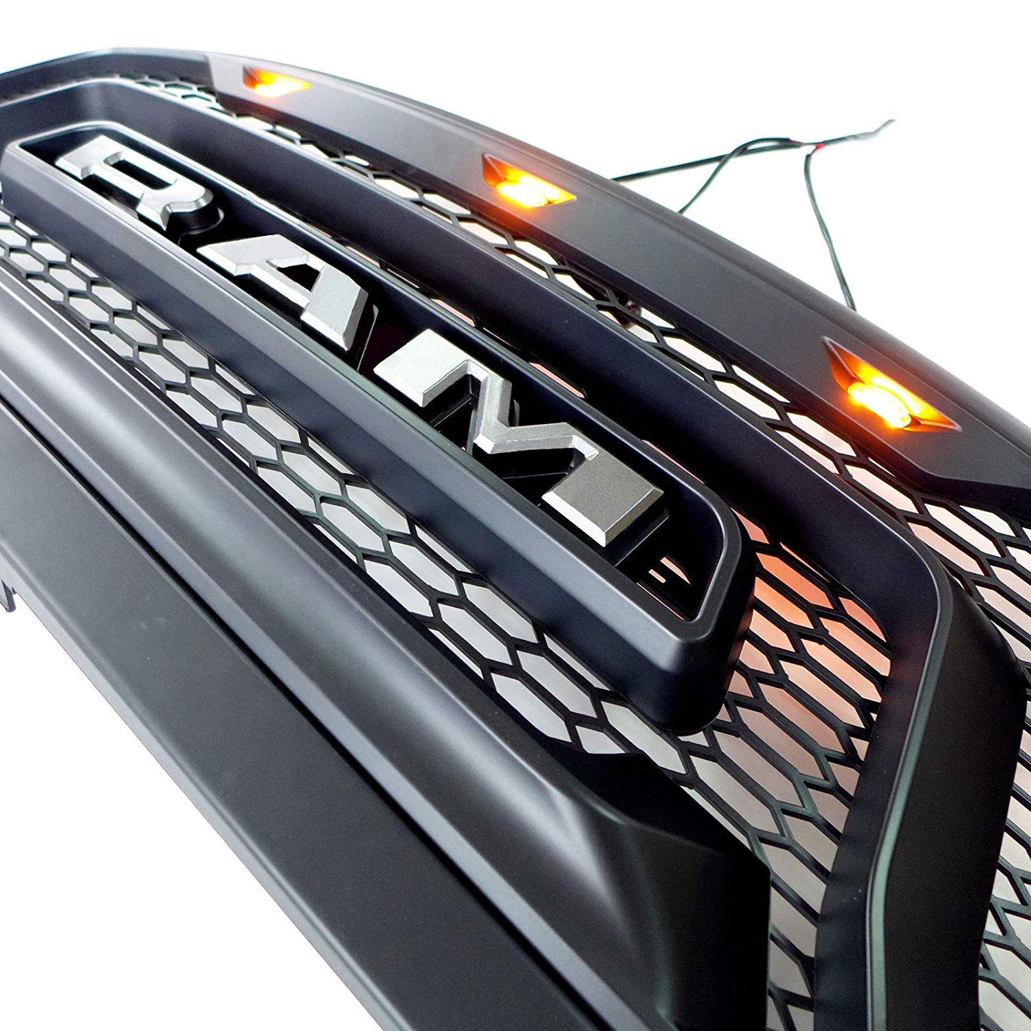 Matte Black Mesh Replacement Grill For 20132018 Dodge Ram 1500 Rebel