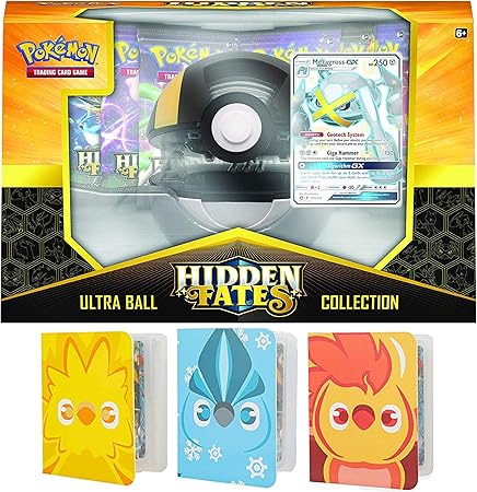 Amazon Totem World Hidden Fates ポケボールコレクション ウルトラボール トーテム ミニバインダー コレクターズアルバム モルトレ ザプドとアーティノ ポケモンカード タグチーム Gxレアホロ コモンまたはアンコモン Tcg カードゲーム トランプ おもちゃ