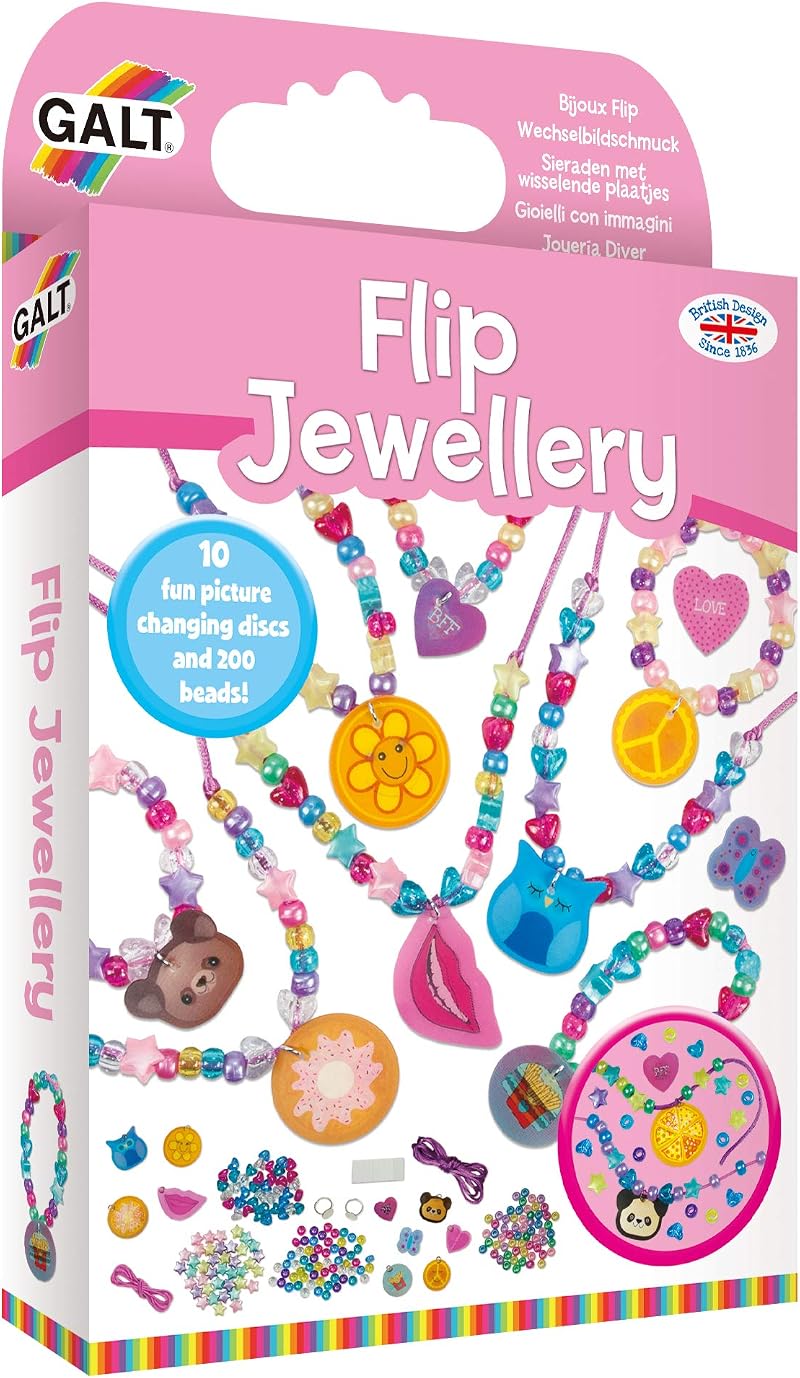 Galt Flip Jewellery Create Your Own Jewellery Craft Kit 200+ Beads