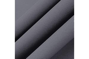 THAMIAO Blue Grey Fabric Book Cover - 17x55", Paper Backed, Binding Cloth for Book Binding, Bookbinding Supplies