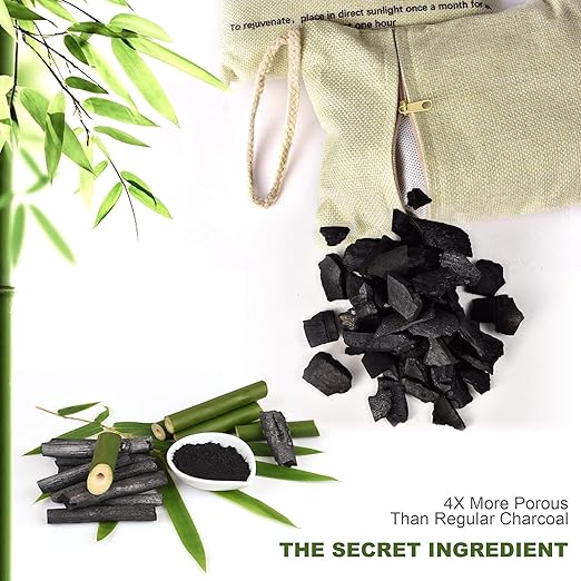 ASHOP Bolsa purificadora de Aire de carbón de bambú Natural ...