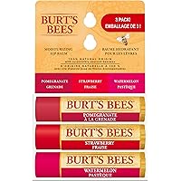 Burt's Bees 100% Natural Origin Moisturizing Lip Balm for Dry Chapped Lips, Get Soft and Hydrated Lips - Pack of 3 - Super Fr