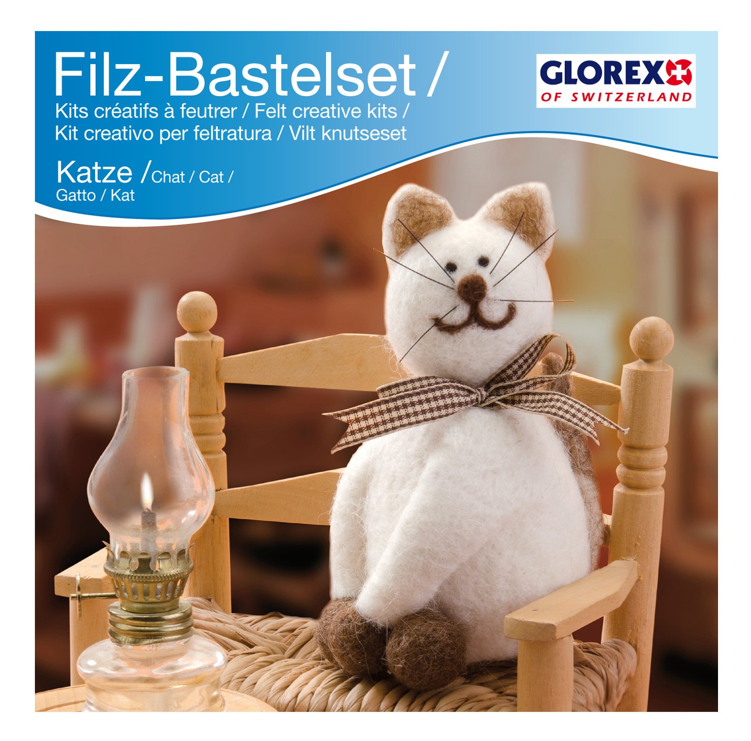 Glorex Creative felt kit, cat, 14 x 7 โ image 1
