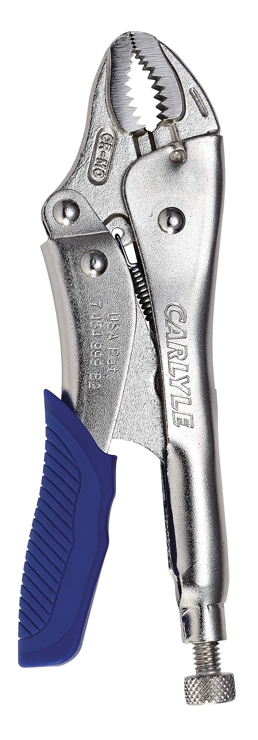 Carlyle Hand Tools Pliers - Curved Jaw - Easy Release Locking - 10"