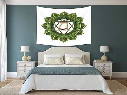 Amazon Com Iprint Polyester Tapestry Wall Hanging Chakra