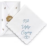 W&F GIFT Handkerchief - 12" x 12" - Something Blue for Bride on Wedding Day - Fun Gift