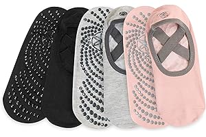 Gaiam Grippy Studio Yoga Socks for Extra Grip in Standard or Hot Yoga