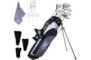 TKG Sports Youth Golf Set - Kids Golf Clubs, Stand Bag, Rain Cover, Glove, Towel, Tees, Balls - Great for Summer Camp Activity, Outdoor Games, and Recreation