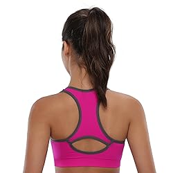 BAOMOSI Women's Seamless Racerback Sports Bra High