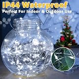 Ollny 5m 50 LED Battery Fairy Lights Copper Wire Indoor Outdoor Cool White view 3