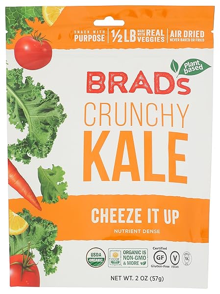 BRADS PLANT BASED KALE CHEEZE IT UP CHIP, 2 OZ