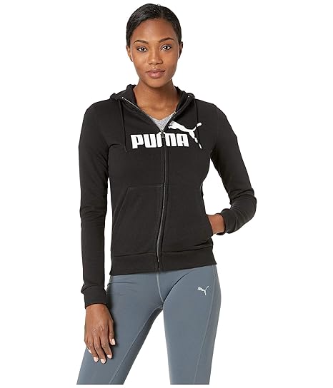 puma essential hooded jacket