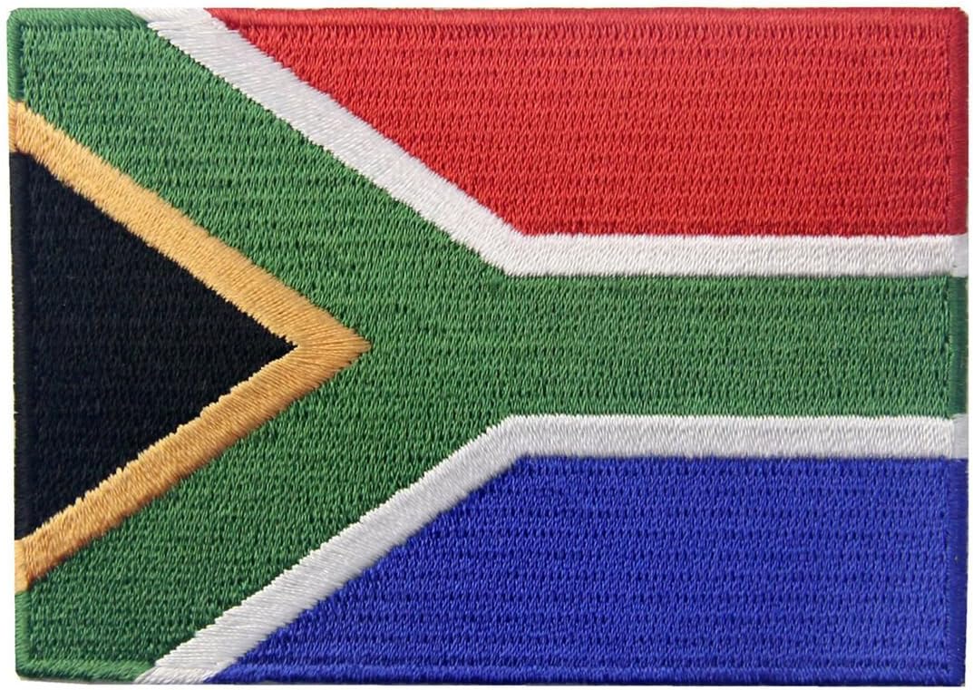 South Africa Flag Patch Embroidered African Applique Iron On Sew On