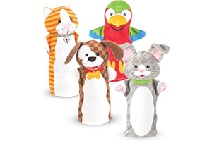 Melissa & Doug Playful Pets Hand Puppets (Set of 4)