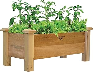 Gronomics Rustic Planter Box, 18 by 34 by 19