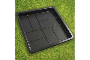 BETONEX 1 pcs Plastic Mold Concrete Parquet Patio Paving Mold - Large Reusable Beautiful Pathmaker Precast Concrete Molds and Forms Stampcrete for Walkways