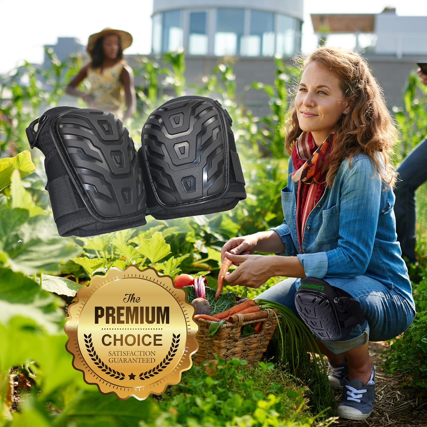 Knee Pads for Work - Professional Gel Knee Pads Heavy Duty for Construction, Flooring, Gardening and Cleaning. Best style knee pads for comfort, protection and durability.… - - 