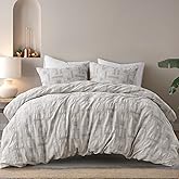 Ink+Ivy King Duvet Cover Set Jacquard Weave Cotton Duvet Covers, King Bedding Cover, All Season Lightweight & Breathable Cotton King Size Duvet Covers, Cairo, King/Cal King, Ivory 3 Piece