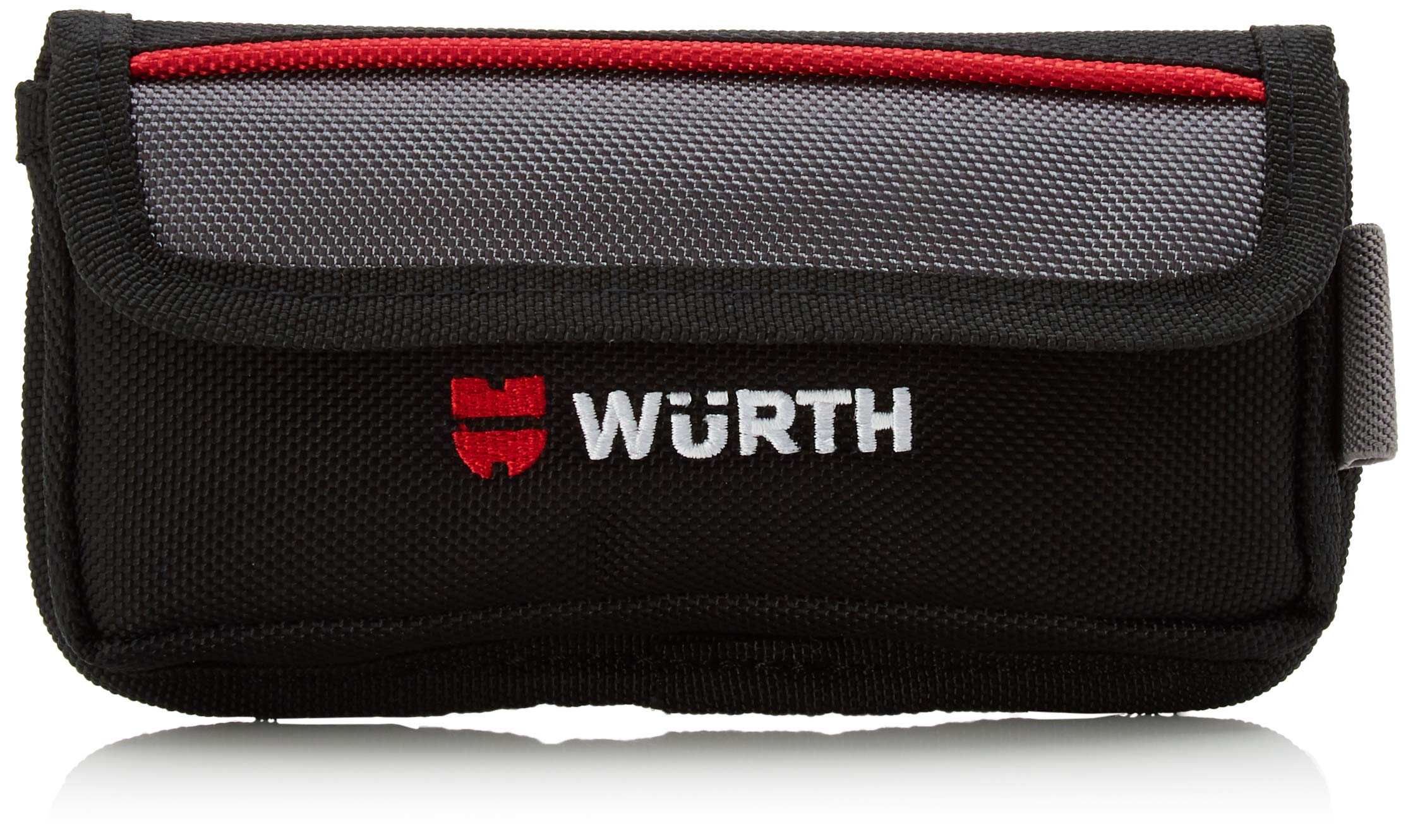 Wurth 715930220 Tasca per Smartphone Nylon 0715930220 Mobile Phone Belt Holder for Professional Work, Black