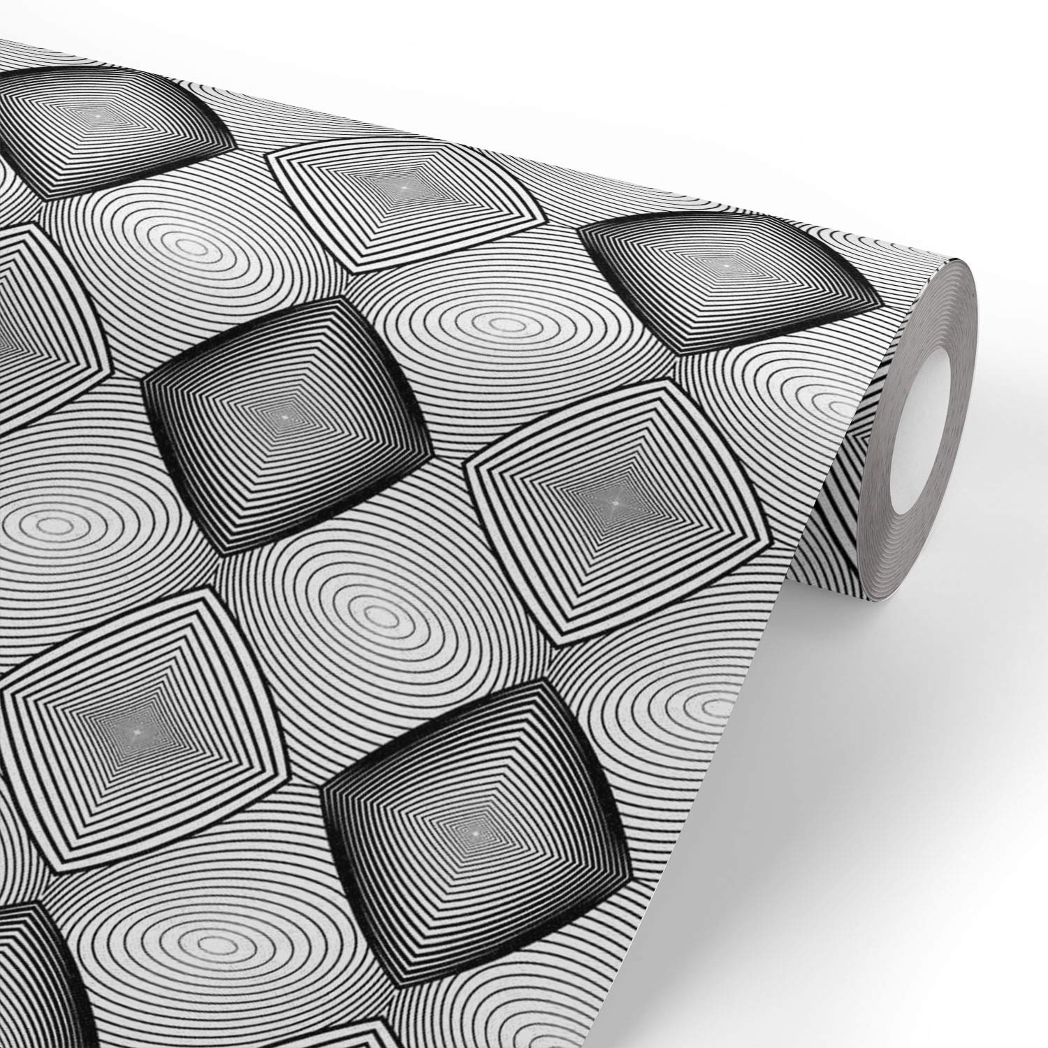 ArtzFolio Monochrome Diamond D1 PVC Vinyl Wallpaper Roll SelfAdhesive Peel & Stick Premium