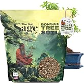 5 Qt Premium Bonsai Mix with Akadama | High Drainage Potting - USA Made | Ready to Use | Akadama, Pumice, Lava Rock, Fine Pine Bark | Large Bag for All Bonsai Tree | High Drainage Potting, Repotting