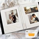 Miaikoe Photo Album Self Adhesive Scrapbook 40 Pages 4x6 5x7 8x10 Black view 5