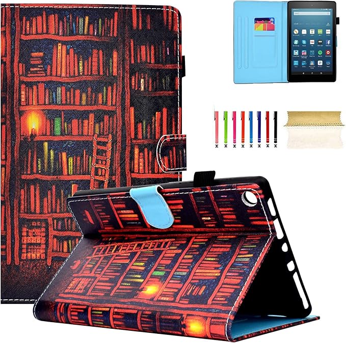 Casii Amazon Fire HD 8 Tablet Case,Premium PU Leather Amazon.co.uk